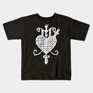 Dark and Gritty Ezili Dantor voodoo veve sigil symbol Kids T-Shirt